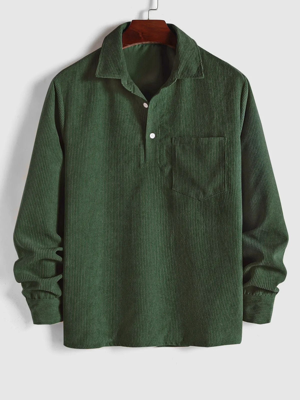 Men's Premium Corduroy Long-Sleeve Shirt