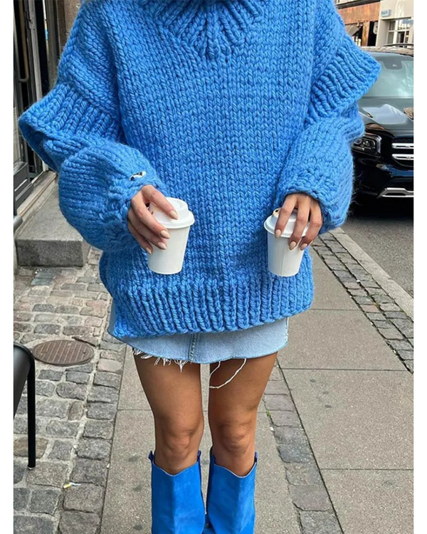 Ava | Modern Knit Turtleneck Sweater