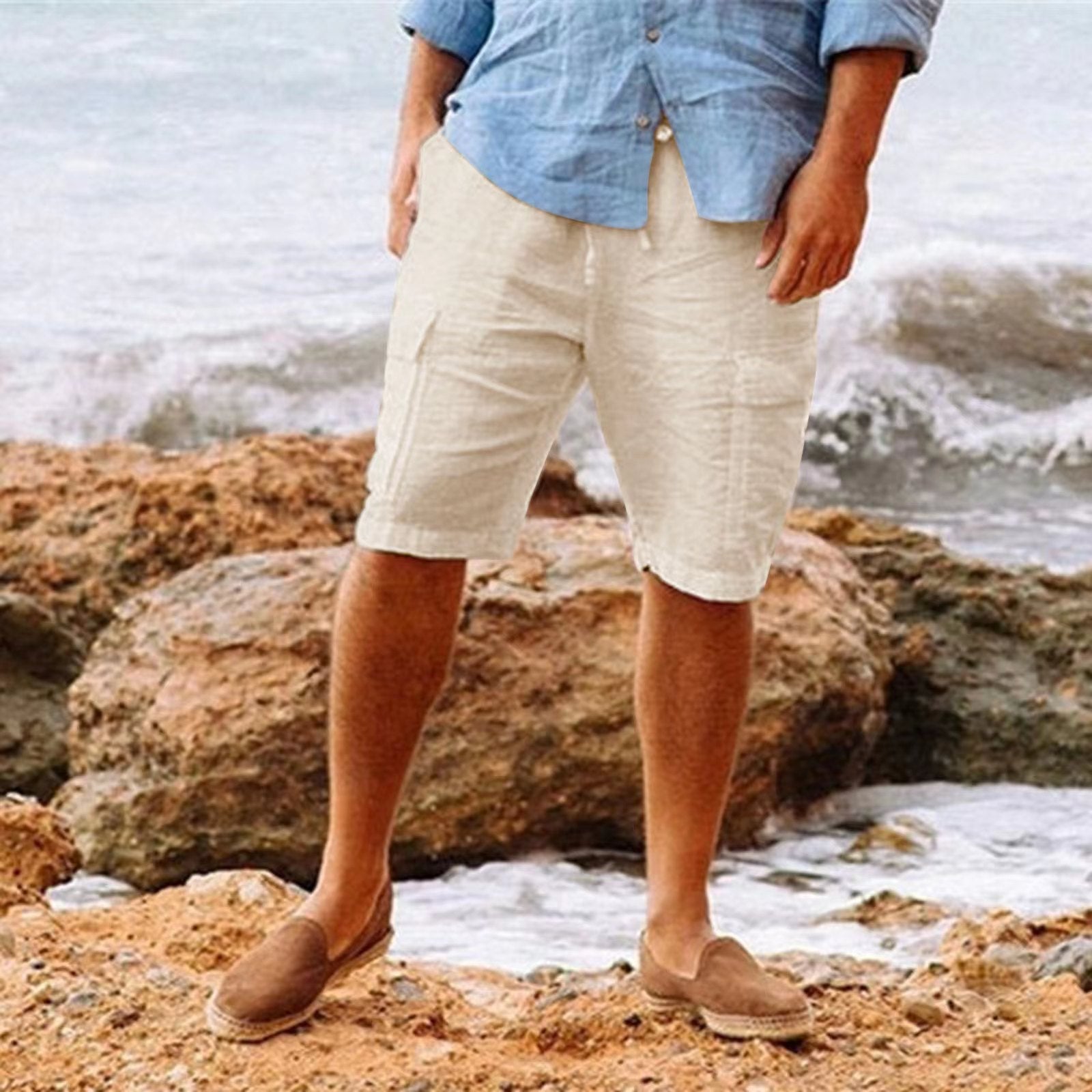 Liam | Men's Linen Shorts in Casual Summer Style