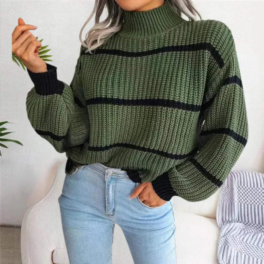 Ellie | Elegant Wool Turtleneck Jacket