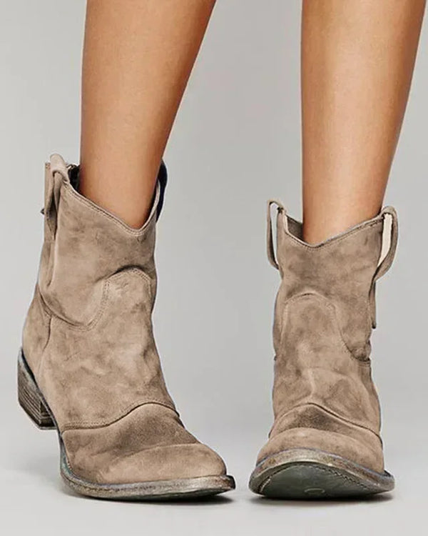 Ally – Vintage Cowboy Ankle Boots