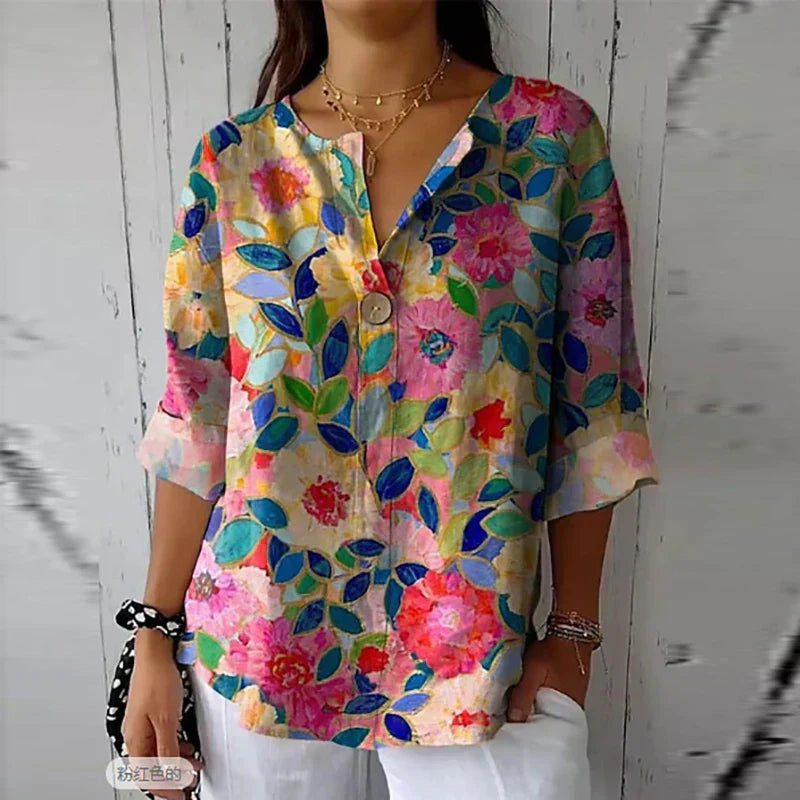 Zoe | Floral Print Blouse for Spring