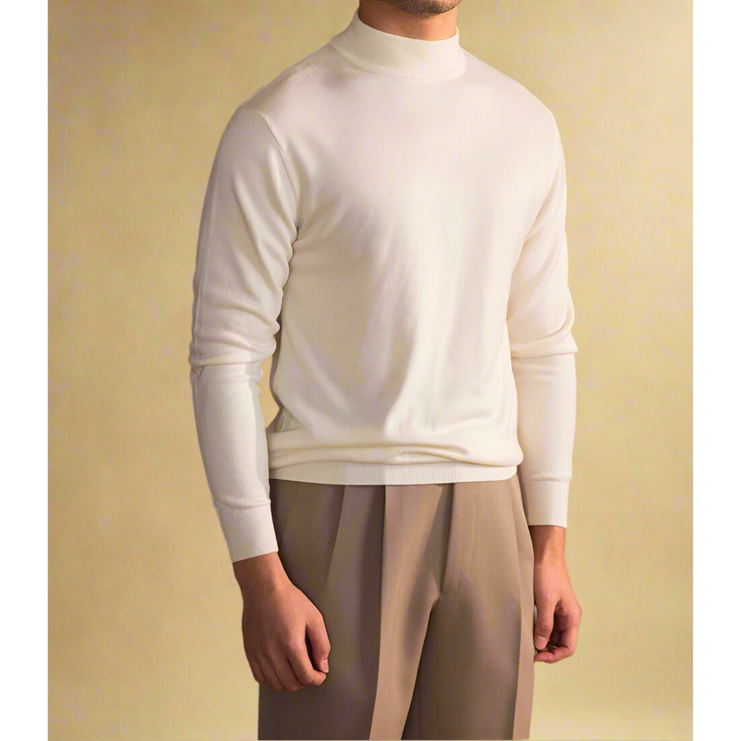 Men's Premium Wool Turtleneck Sweater