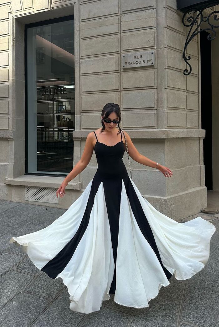 Hope | Elegant Paneled Maxi Dress - Wedding Guest