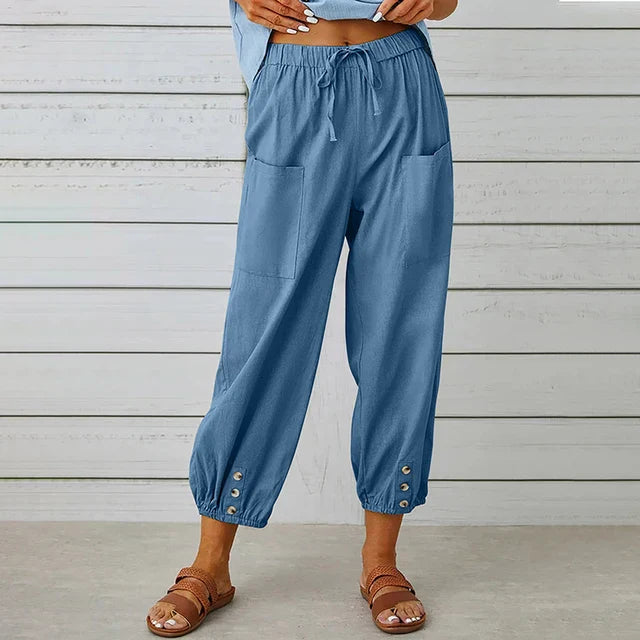 Isla | Everyday Comfort Linen Pants for Women