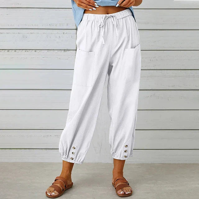 Isla | Everyday Comfort Linen Pants for Women