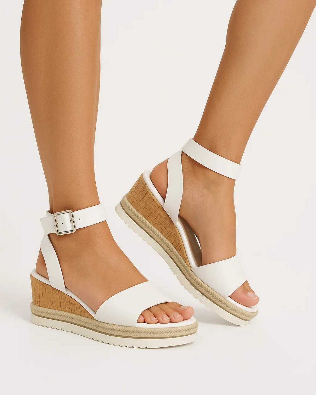 Sienna | Elegant Women's Wedge Sandals with Thick Straps