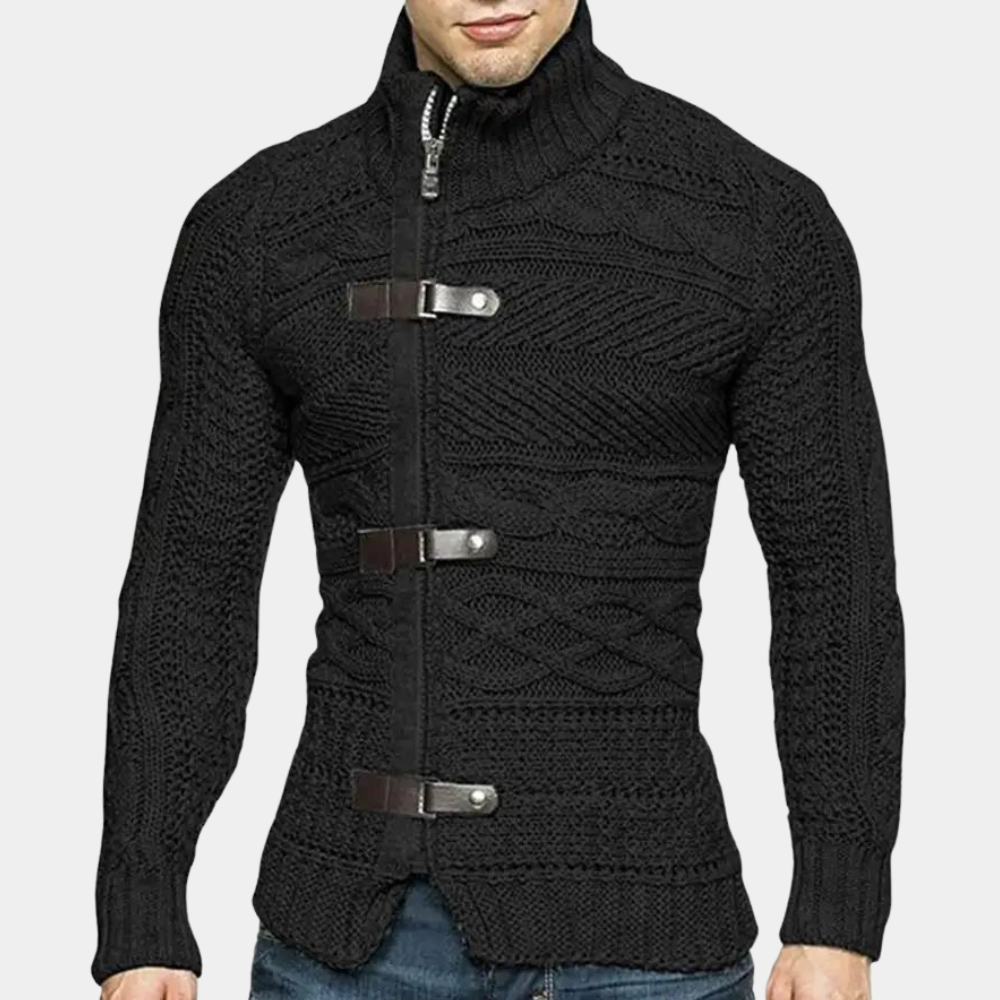 Merino Wool Men's Turtleneck Sweater