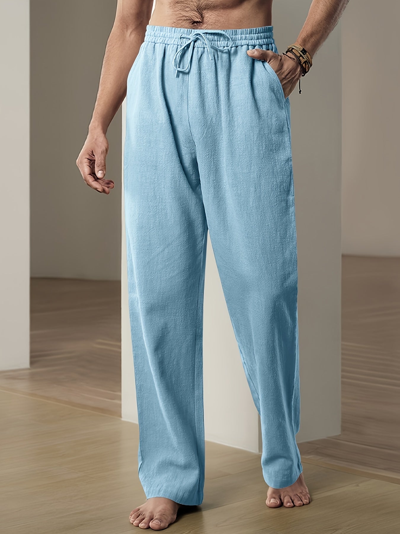 Non-Stretch Drawstring Pants for Comfort and Style
