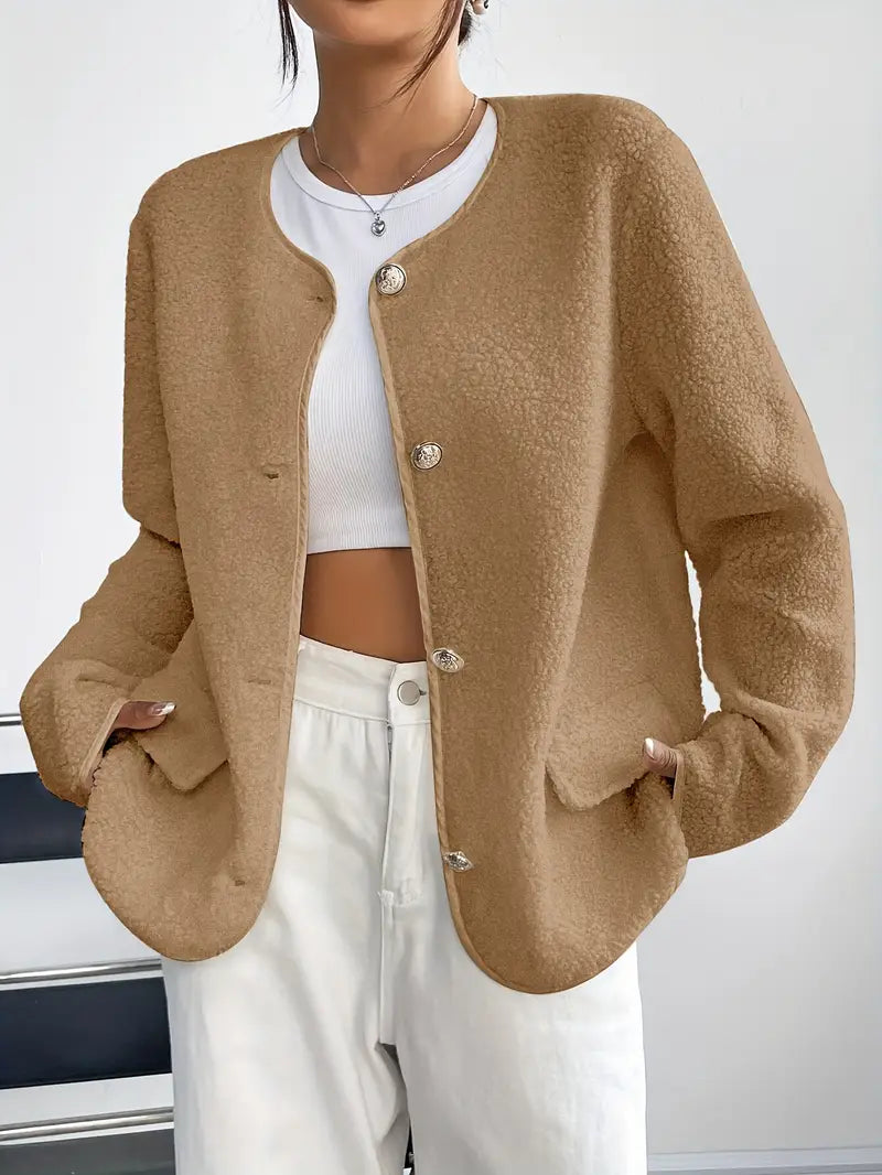 Ava | Round Neck Winter Coat