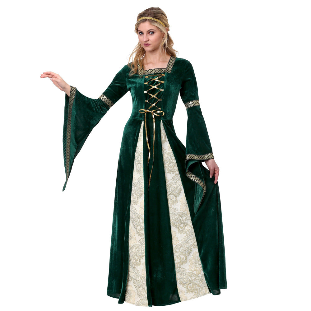 Traditional Royal Halloween Costume Dress | Maxi