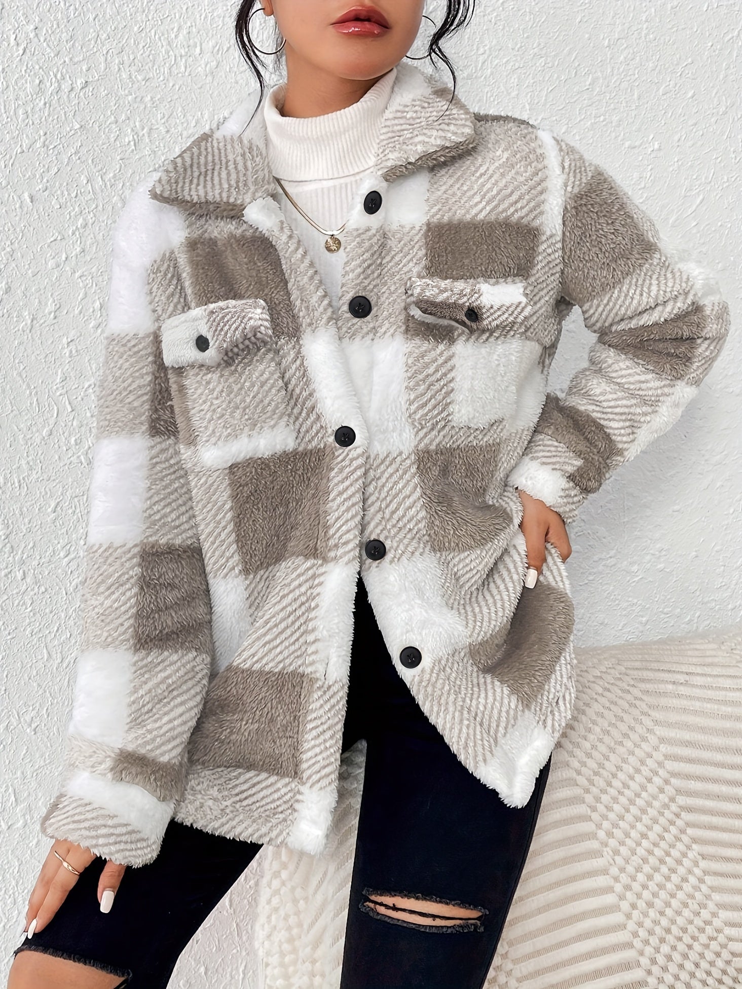 Kiara | Trendy Oversized Fleece Coat