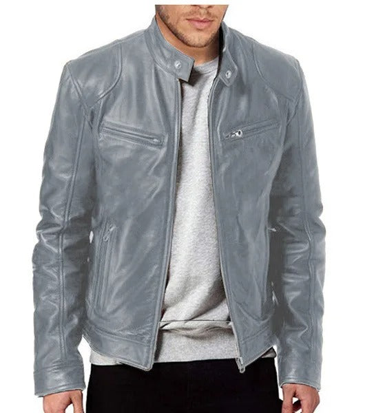 Elegant Warm Leather Jacket