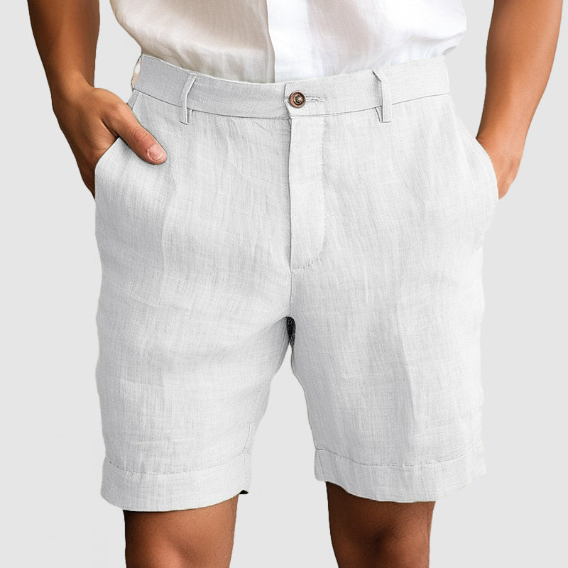 Darcy | Men's Casual Cotton Linen Shorts | Spring/Summer