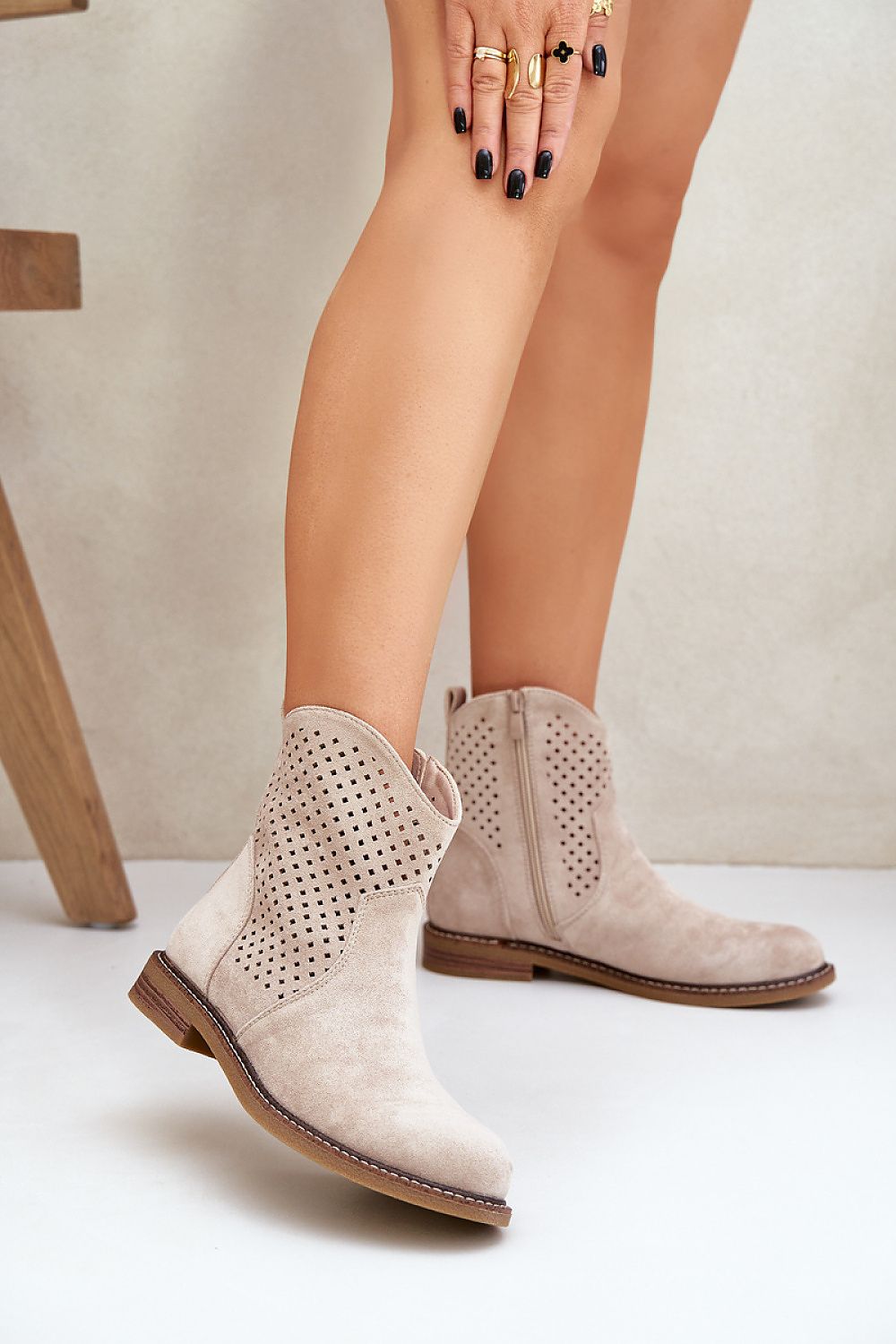 Ava | Eco Suede Cowboy Boots for Women