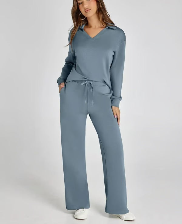 Talia | 2-Piece V-Neck Lounge Set
