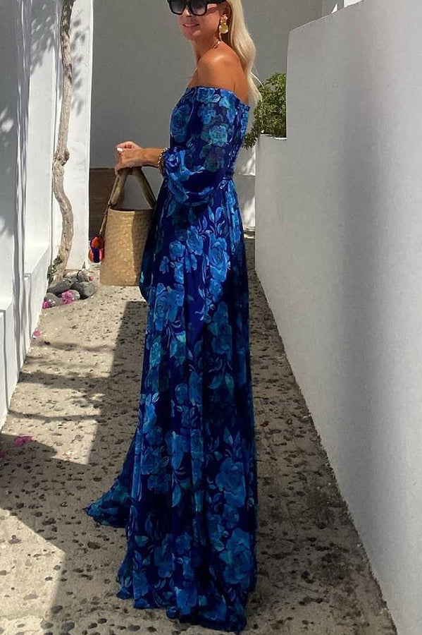 Isla | Floral Off-Shoulder Maxi Dress for Women