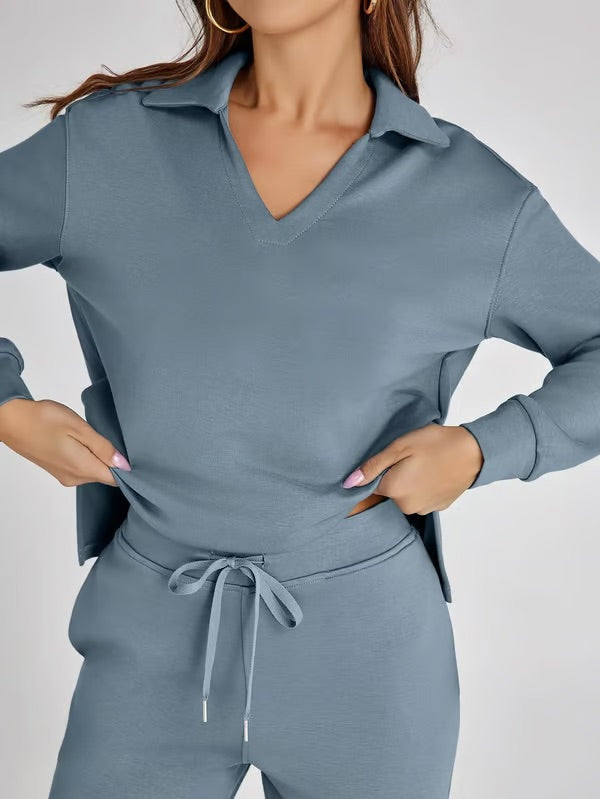Talia | 2-Piece V-Neck Lounge Set