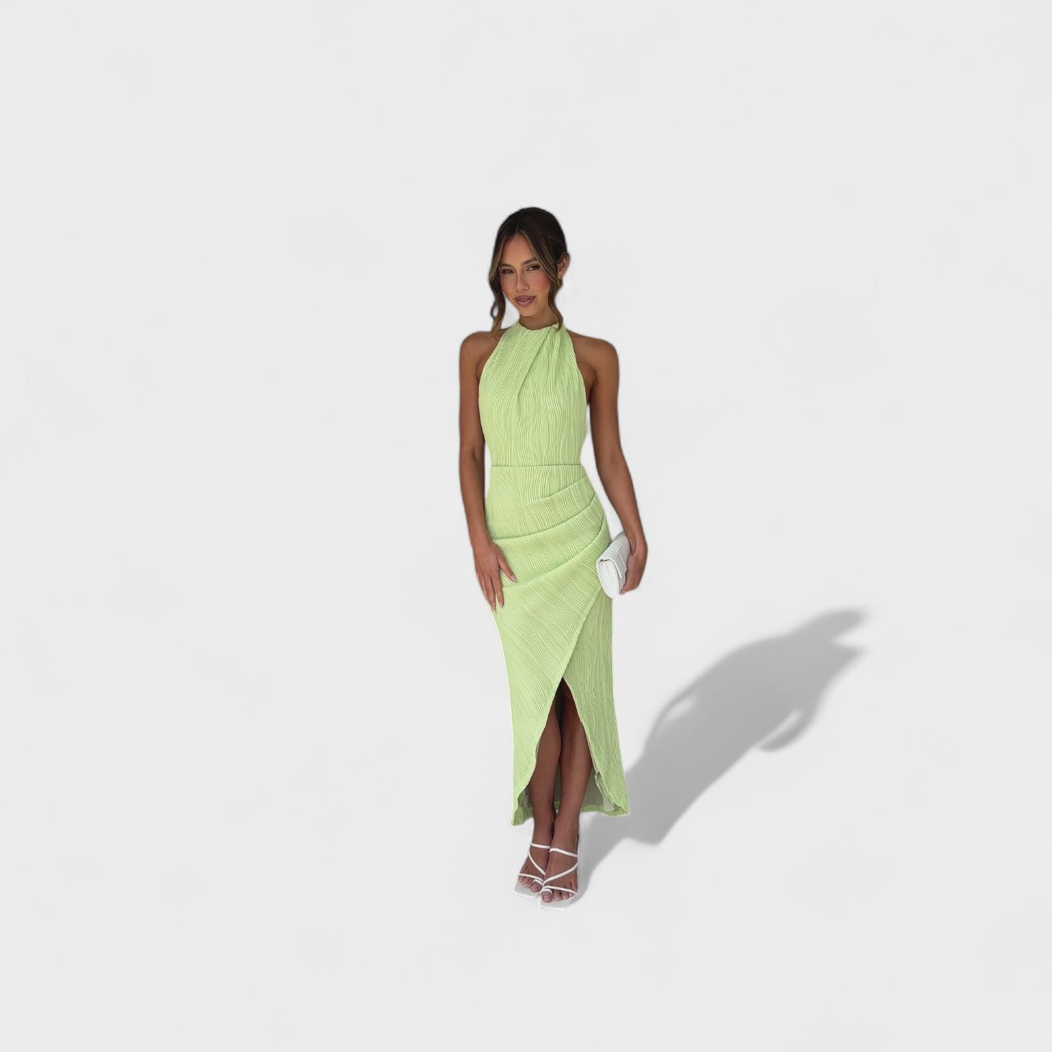 Elegant Pleated Cocktail Dress for Events