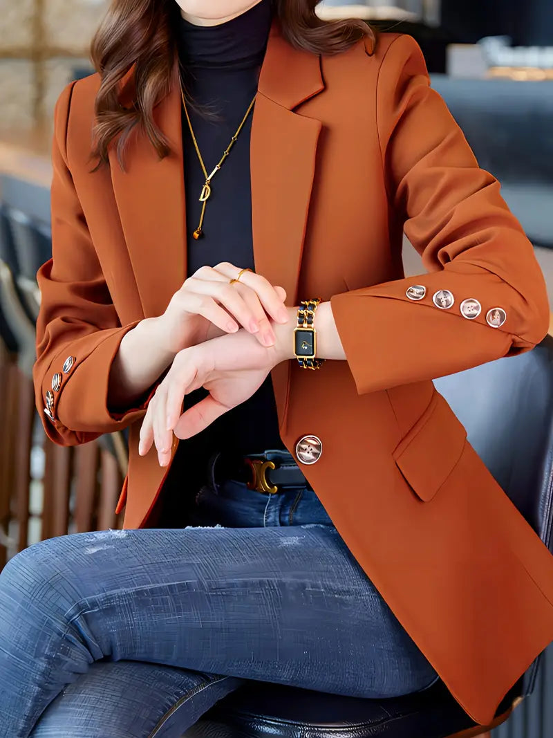 Freya | Sharp Collar Work Blazer