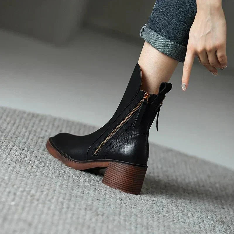Grace | Side Zip Ankle Boots