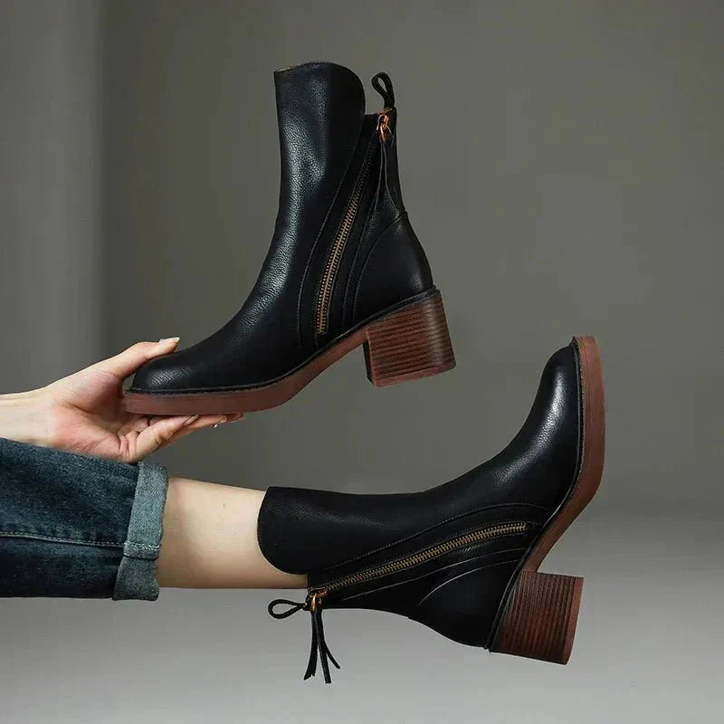 Grace | Side Zip Ankle Boots