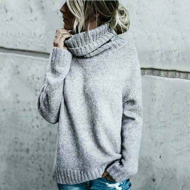 Ellie | Oversized Turtleneck Sweater Women