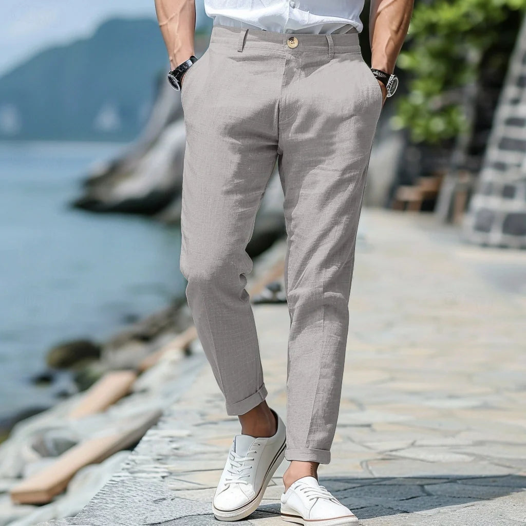 Stephen | Linen casual pants