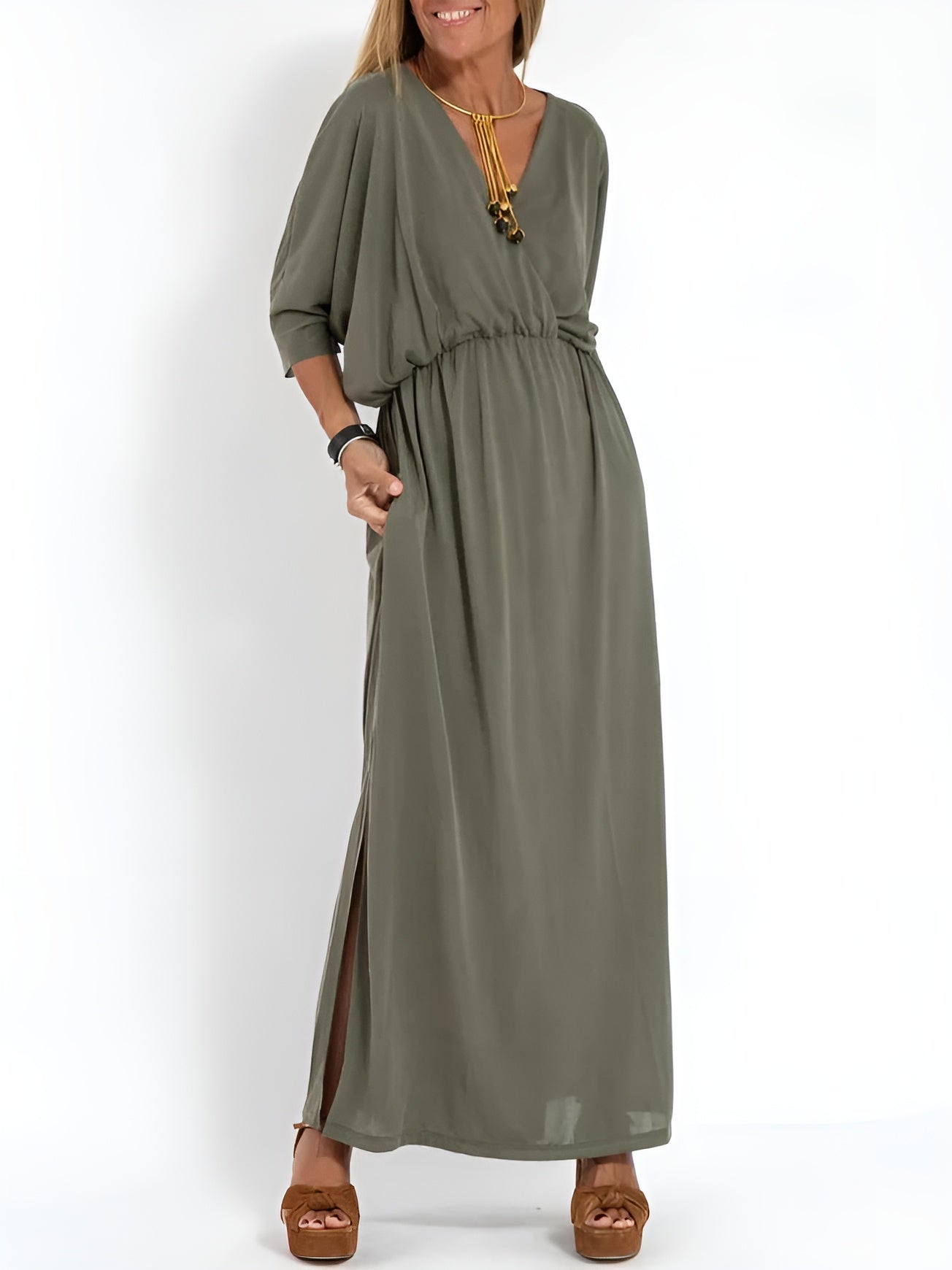 Floral Spring Dress with Ruffle Hem