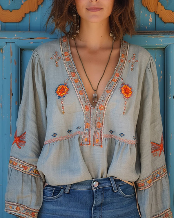 Breezy Long Sleeve Summer Shirt