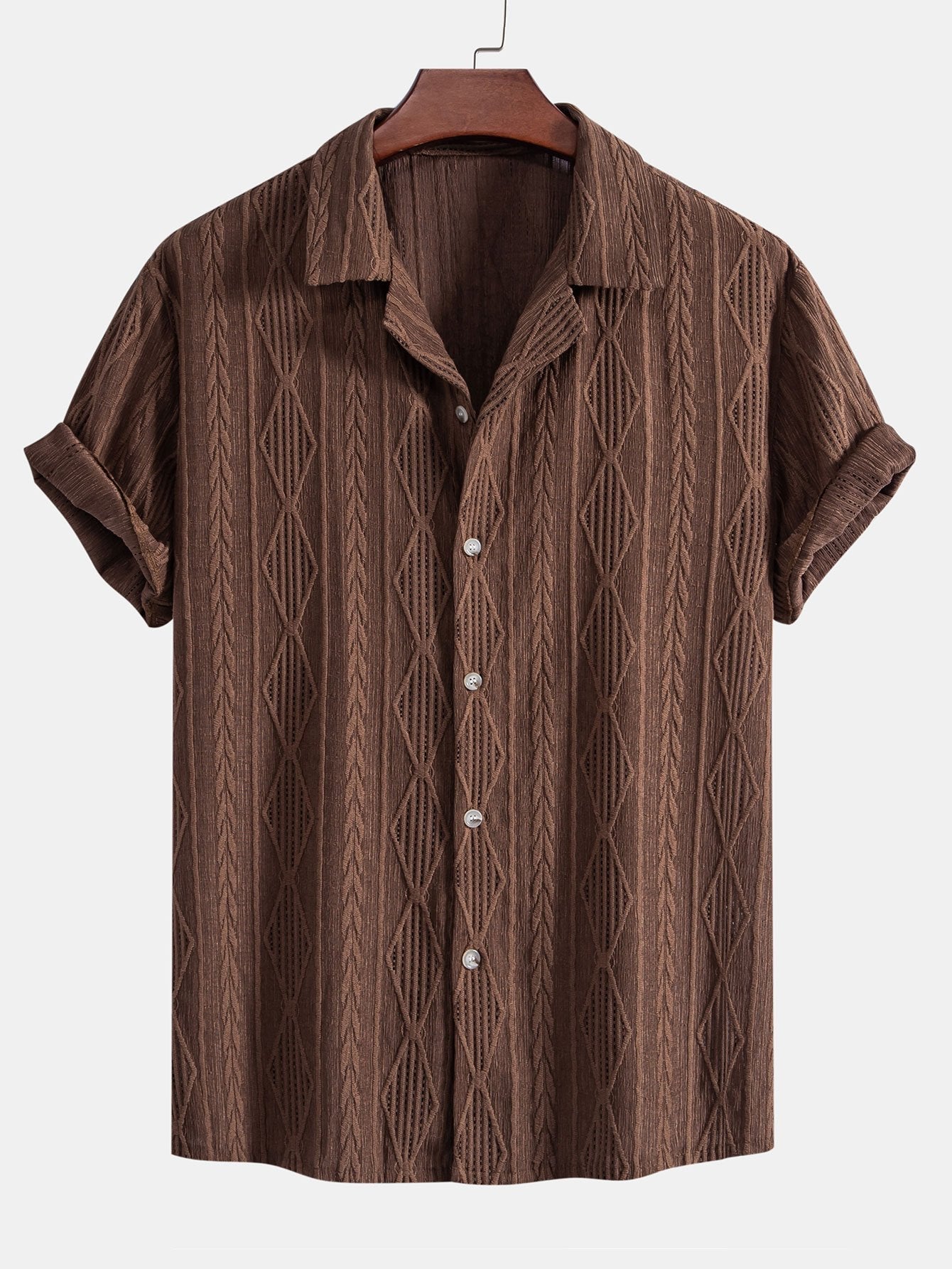 Noah | Men's Geometric Shirt and Pants 2 Piece Set