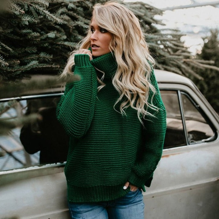 Women's Premium Thick Turtleneck Sweater
