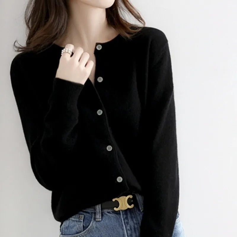 Premium Knitted Sweater with Neckline