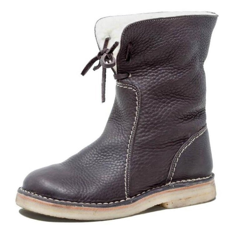 Amanda | Classic Faux Leather Boots