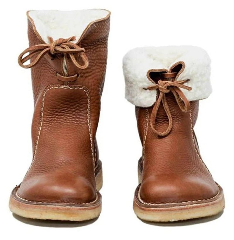 Amanda | Classic Faux Leather Boots
