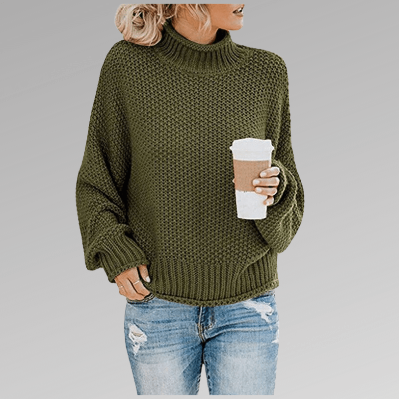 Violet | Classic Fit Turtleneck Sweater