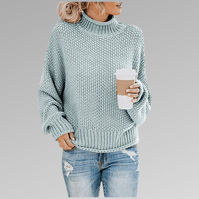Violet | Classic Fit Turtleneck Sweater