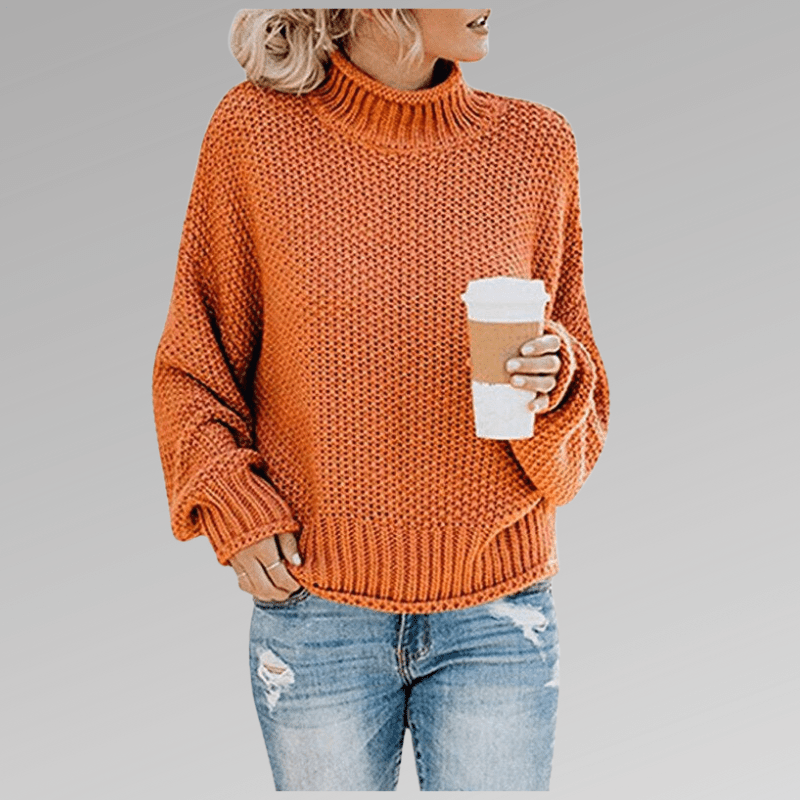 Violet | Classic Fit Turtleneck Sweater