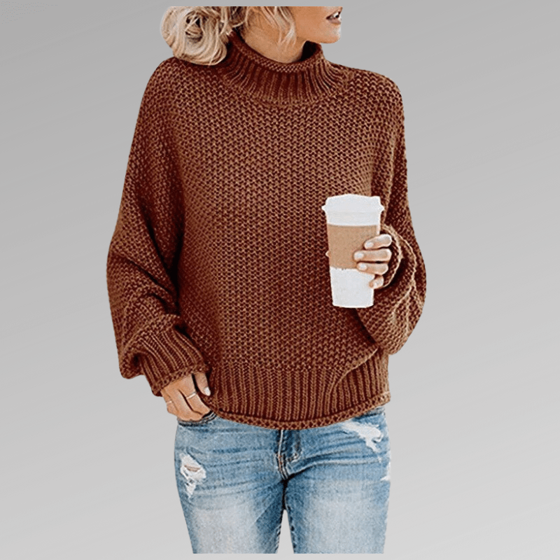 Violet | Classic Fit Turtleneck Sweater