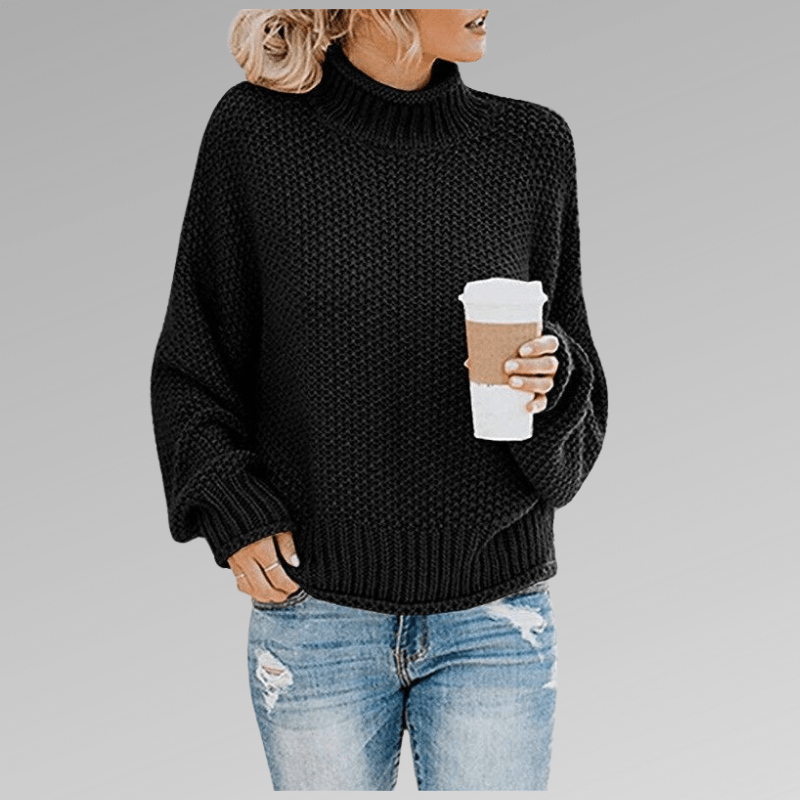 Violet | Classic Fit Turtleneck Sweater