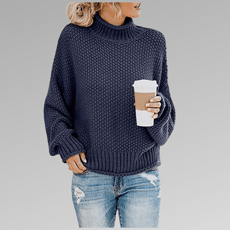 Violet | Classic Fit Turtleneck Sweater