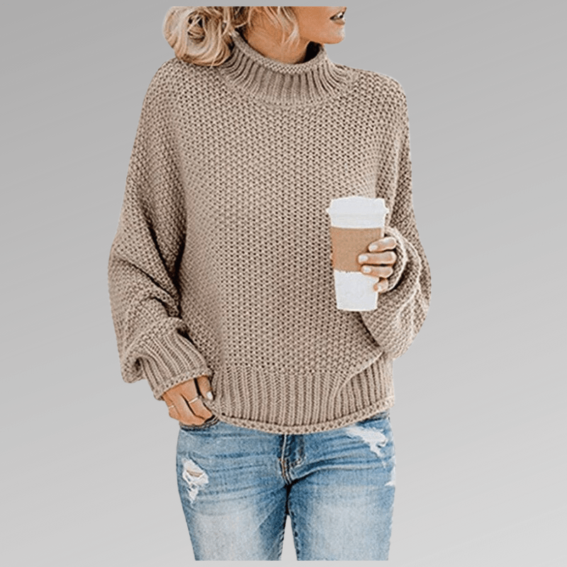 Violet | Classic Fit Turtleneck Sweater