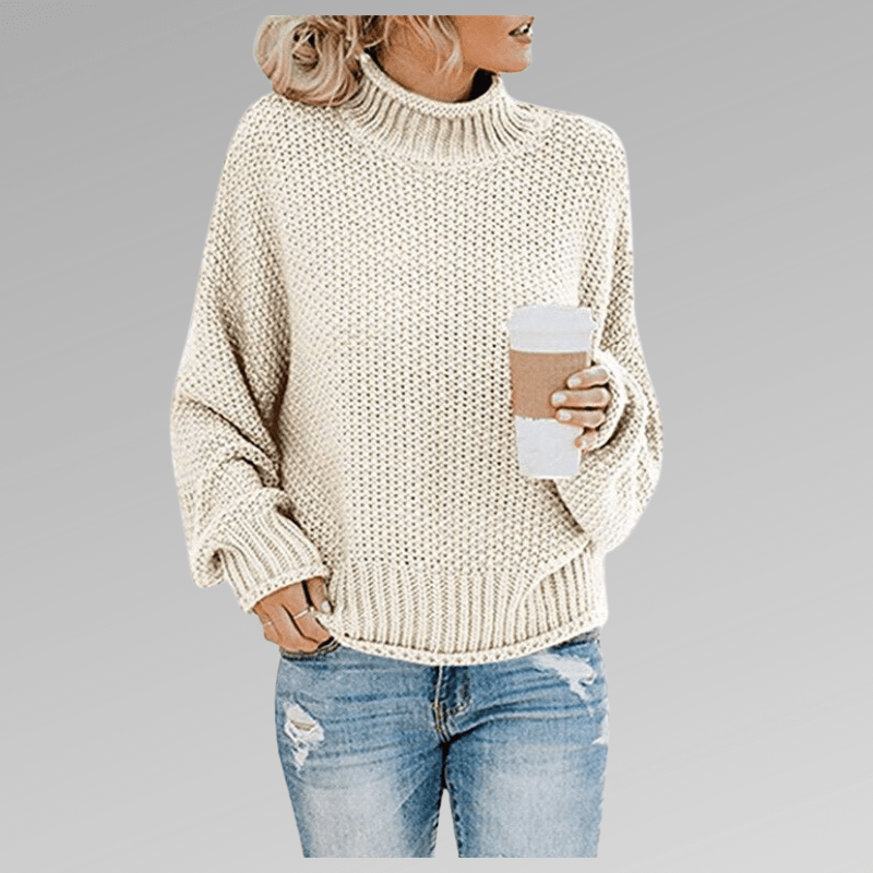 Violet | Classic Fit Turtleneck Sweater