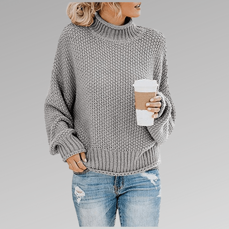 Violet | Classic Fit Turtleneck Sweater