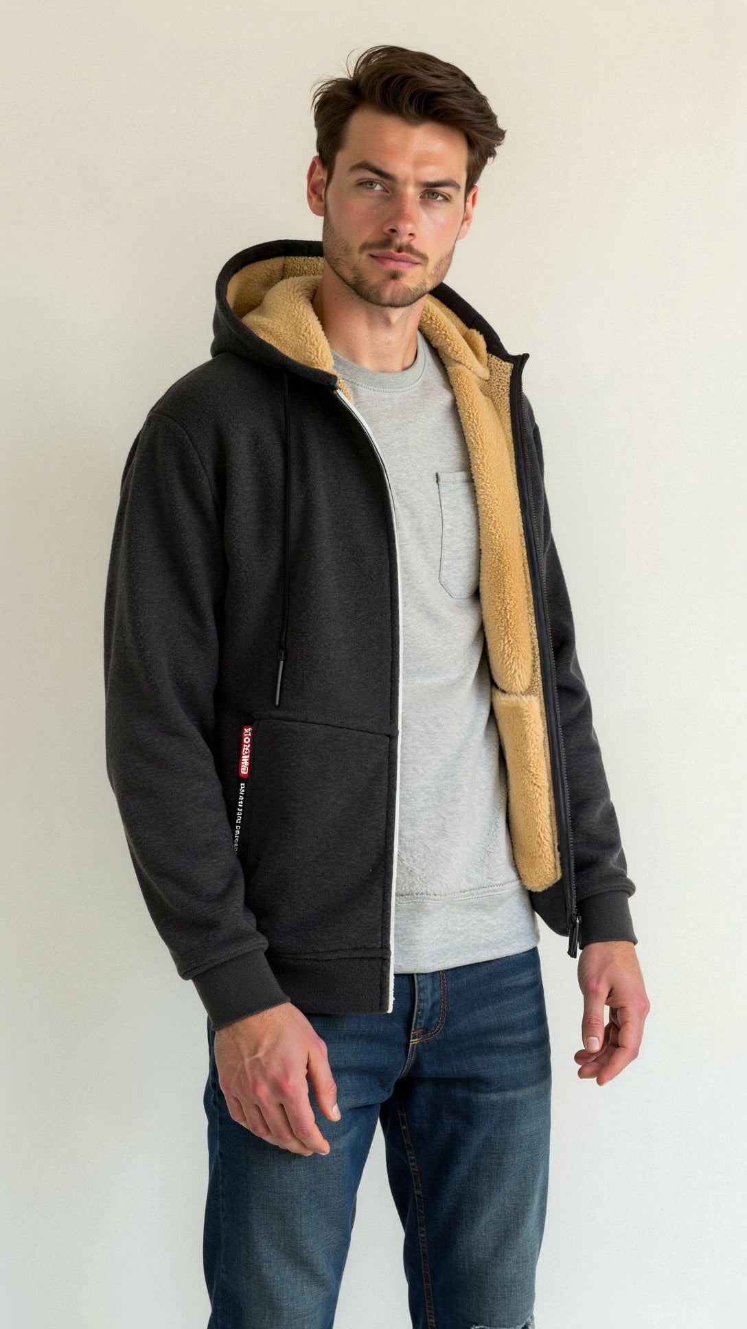 Kristoffer | Casual Cotton Zip Hoodie