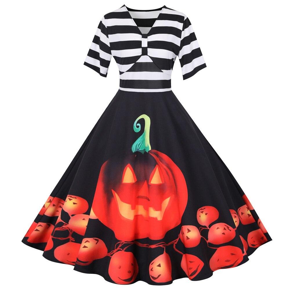 Pumpkin Print Halloween Costume | Midi