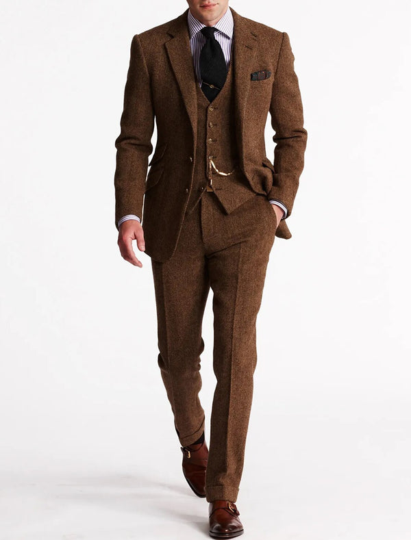 Elias | Tweed 3-Piece Tuxedo Suit