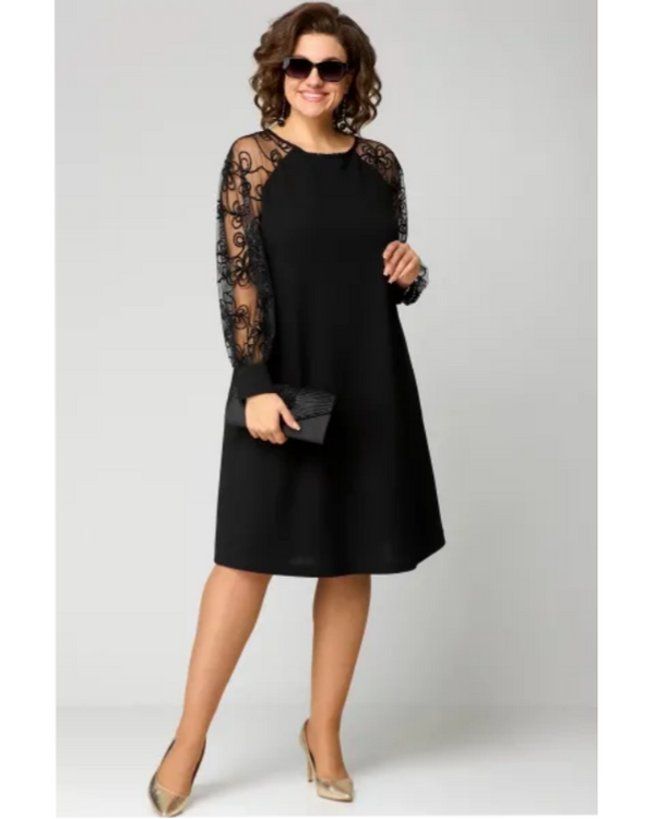 Elara | Plus Size Elegant Lace Dress