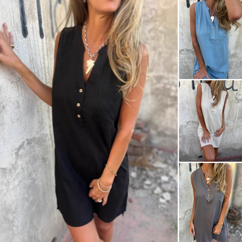 Charlotte | Timeless Sleeveless Dress with Elegant Design