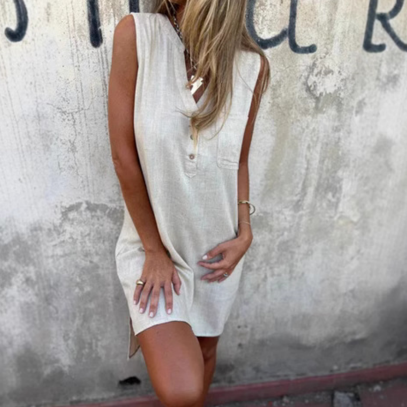 Charlotte | Timeless Sleeveless Dress with Elegant Design